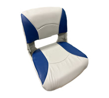 Load image into Gallery viewer, Fold Down Molded Boat Seat WITH Cushions (Blue/Gray)
