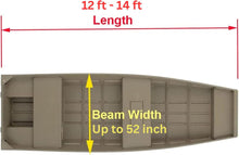 Load image into Gallery viewer, Blue Dog Marine [12&#39;  - 14&#39;] Jon Boat Cover (Upto 52-In Beam Width)

