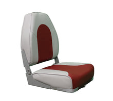 Load image into Gallery viewer, High-back Boat Seat (Gray/Red)
