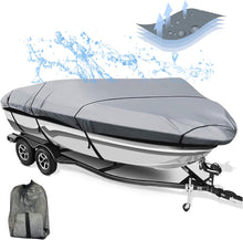 Load image into Gallery viewer, [17&#39; - 19&#39;] V Hull Runabout Boat Cover (Upto 96-In Beam Width) - Blue Dog Marine
