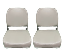 Load image into Gallery viewer, Low-Back Folding Boat Seat (Gray)
